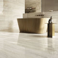 Tivoli Ivory Matt 120 x 60cm Wall & Floor Tile in a room setting