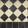 Venetian Black And White Chequer Matt 20 x 20cm Wall & Floor Tile