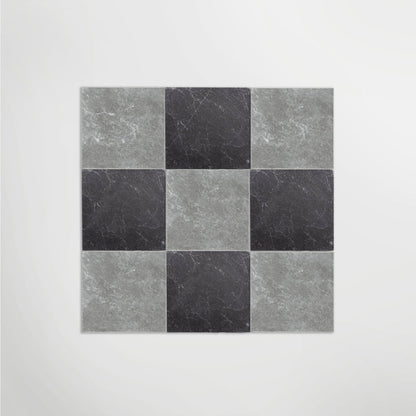 Venetian Porcelain Blue Matt 40 x 40cm Wall & Floor Tile in a room setting