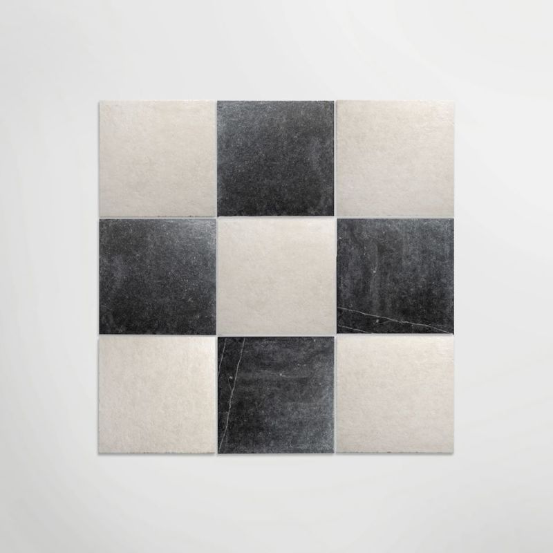 Venetian Porcelain White Matt 20 x 20cm Wall & Floor Tile in a room setting