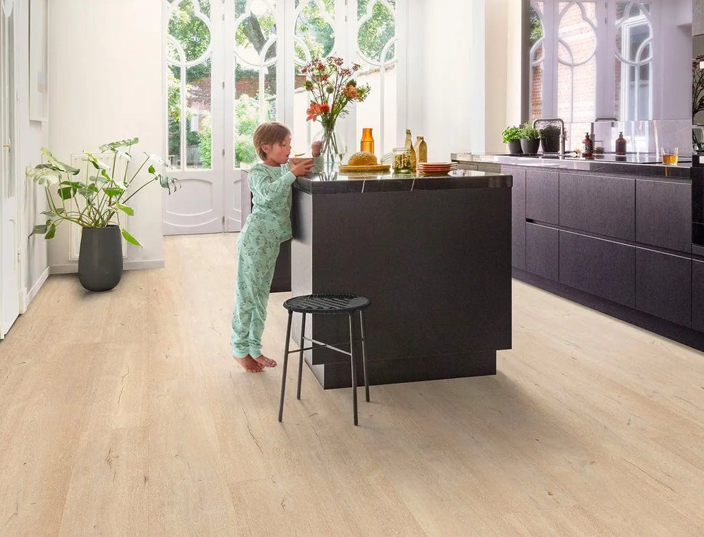 LVT floor in a kitchen