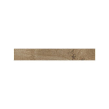 Warm brown Lyndhurst Chestnut herringbone wood effect tiles in a living space roomset