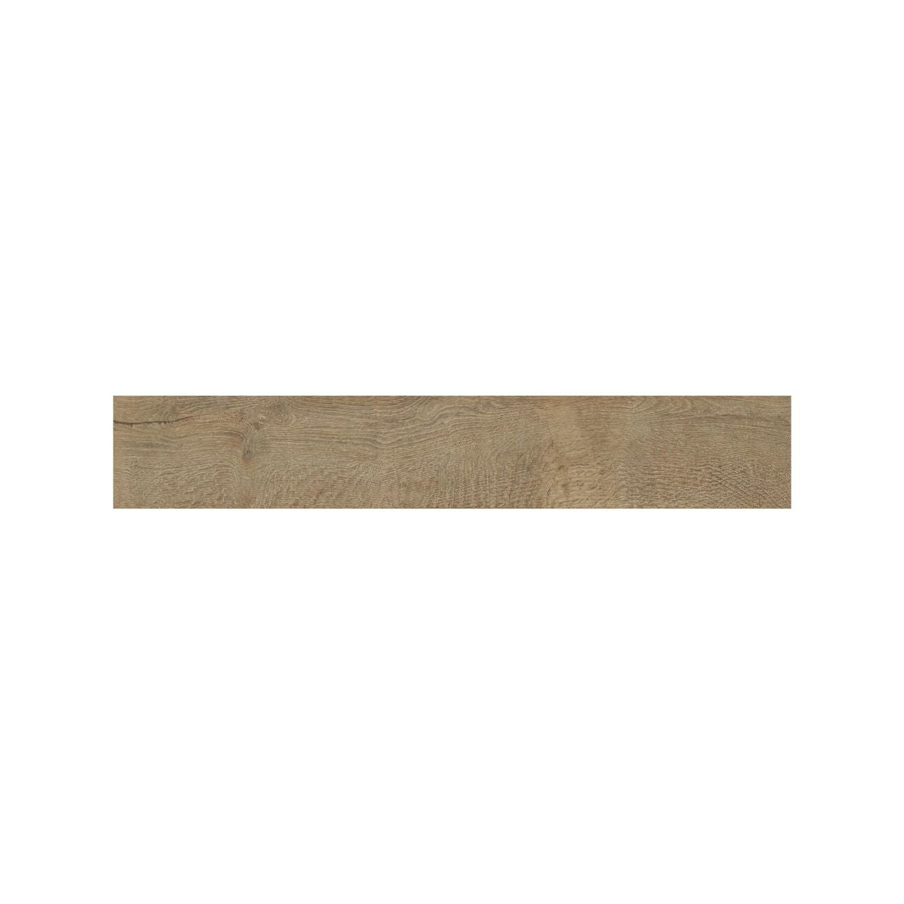 Warm brown Lyndhurst Chestnut wood effect floor tiles in a living space roomset