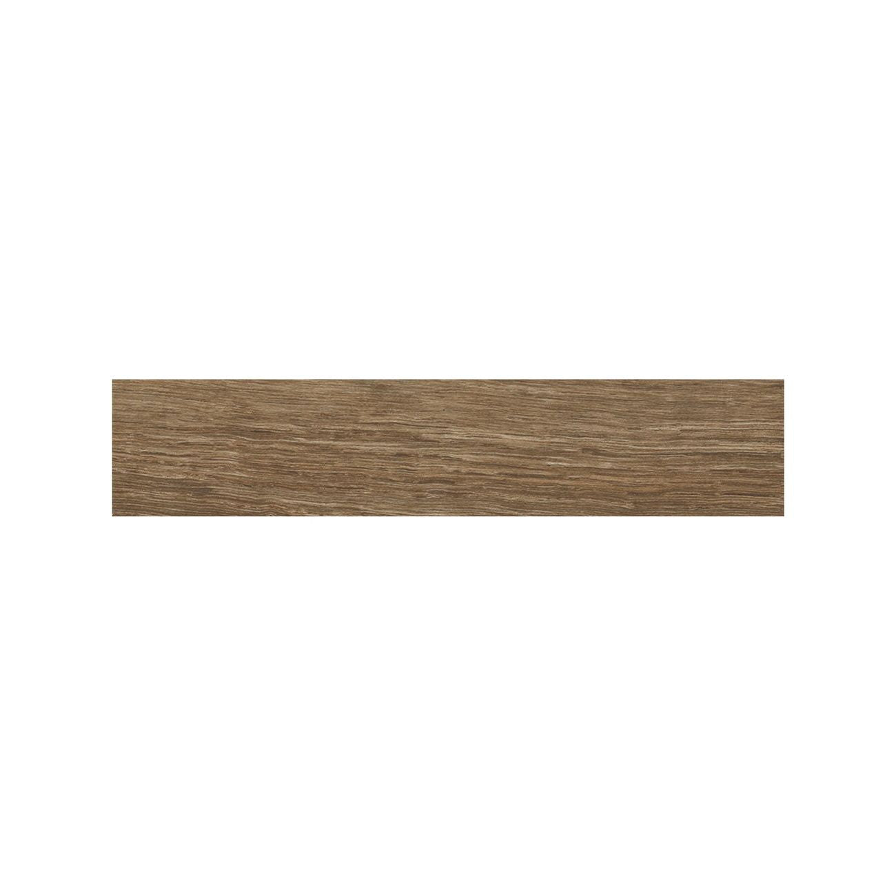 Lyndhurst Chestnut parquet wood effect porcelain tile 5.3 x 30cm in warm brown