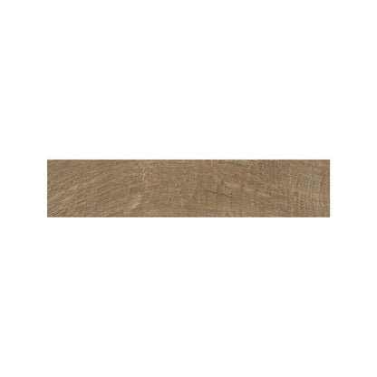 Warm brown Lyndhurst Chestnut parquet wood effect tiles in a living space roomset