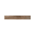 Lyndhurst Walnut herringbone wood effect porcelain tile 10 x 70cm in deep brown
