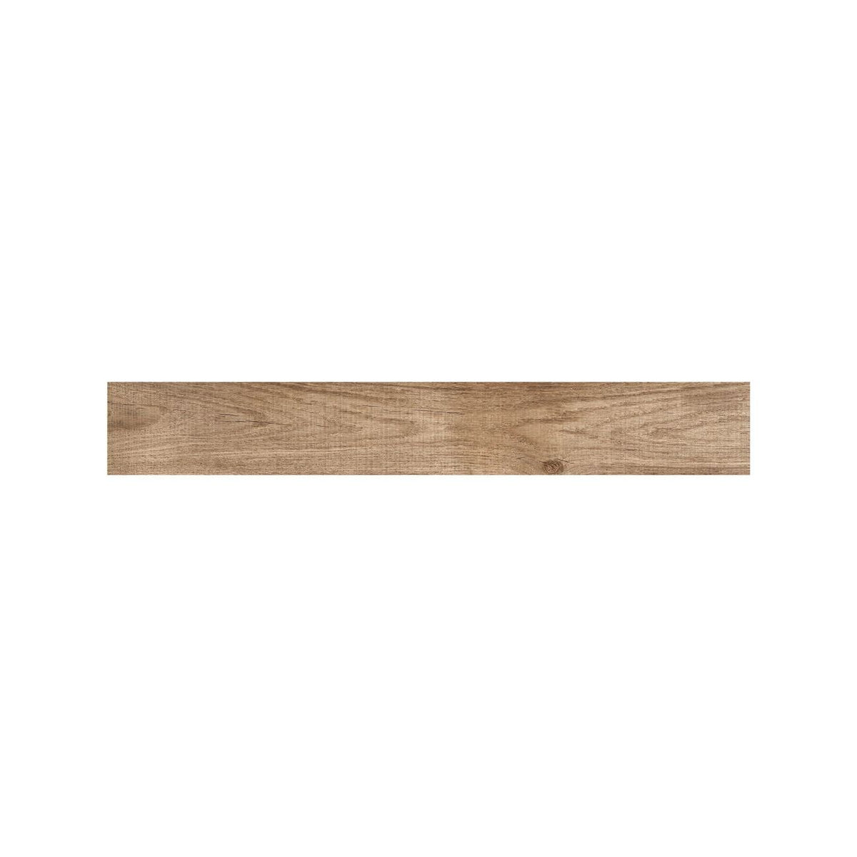 Close detail of grain and knots on a Lyndhurst Walnut herringbone porcelain batten