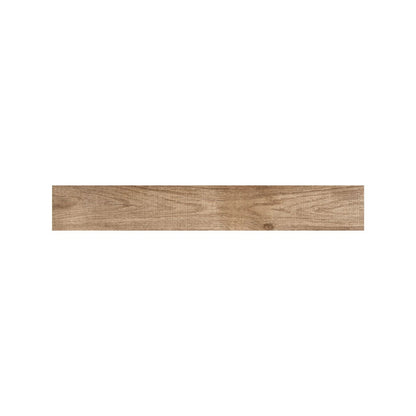 Close detail of grain and knots on a Lyndhurst Walnut herringbone porcelain batten