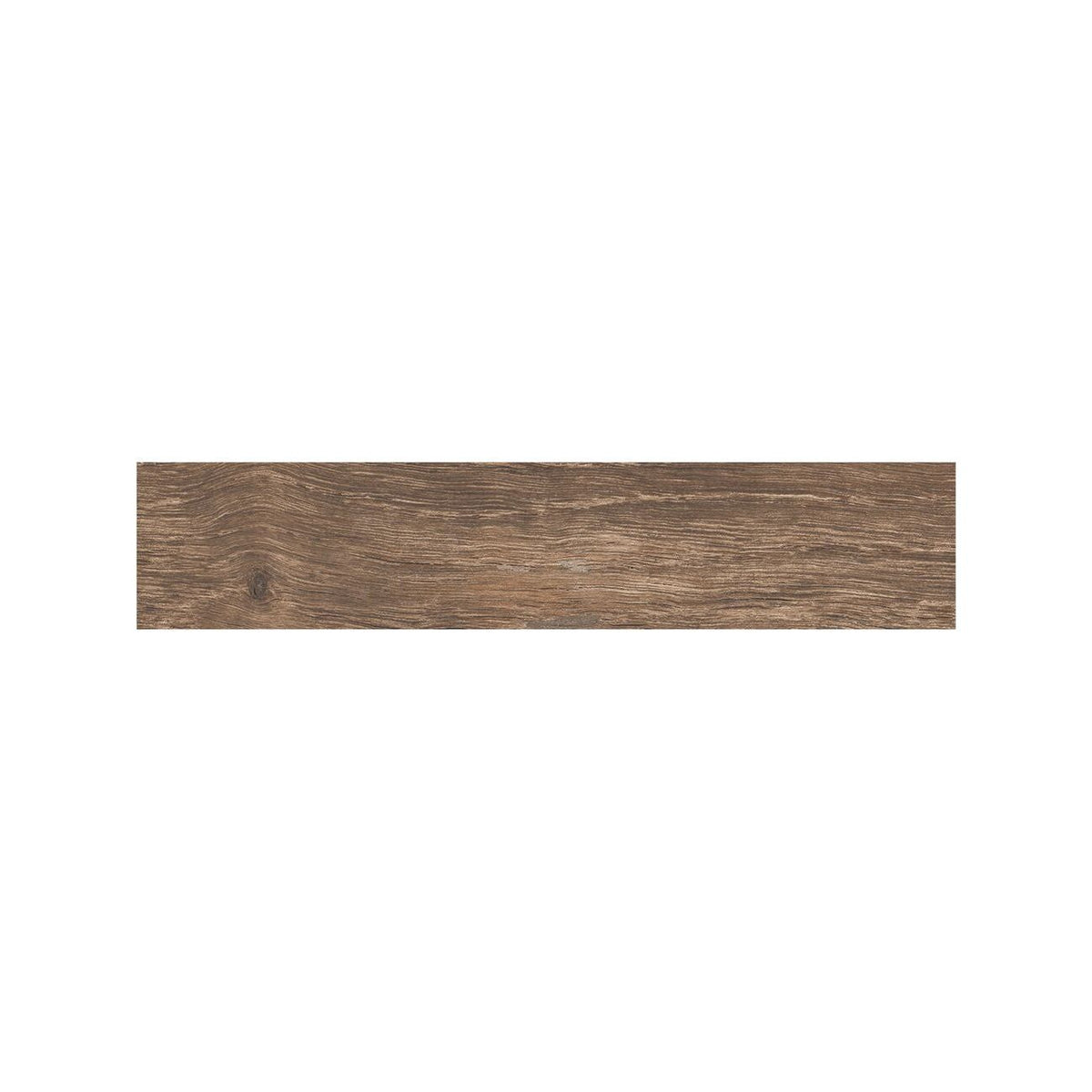 Close detail of grain and knots on a Lyndhurst Walnut parquet porcelain block