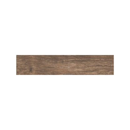 Close detail of grain and knots on a Lyndhurst Walnut parquet porcelain block