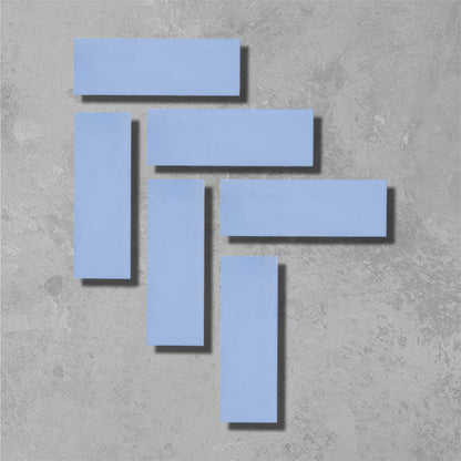 Lake Blue Herringbone Tile - Hyperion Tiles