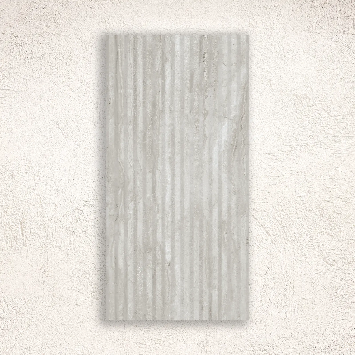 Lapis Light Grey Struktura Décor 29.8 x 59.8cm ceramic stone effect tile face