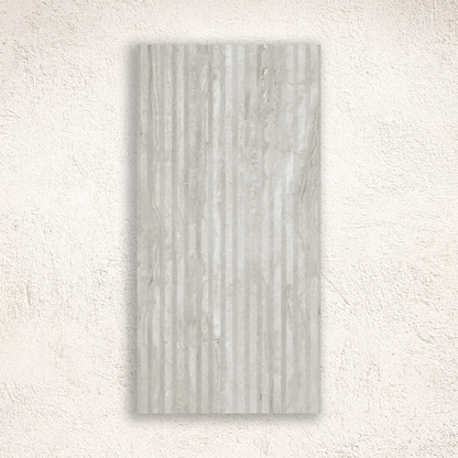 Lapis Light Grey Struktura Décor 29.8 x 59.8cm Ceramic Tile - thumbnail 3
