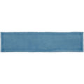 A rectangular blue ceramic large brick tile with a subtle textured surface in teal color