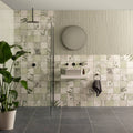 Arcadian Tern Large Brick Tile – pattern detail