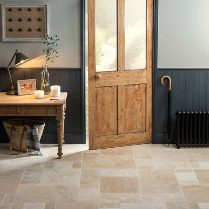 Levantine Ivory Unfilled &amp; Tumbled Travertine 305 x 100mm - Hyperion Tiles