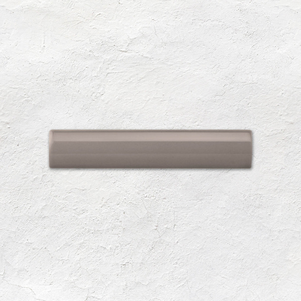 London Stone External Corner Trim Ceramic Wall Tile 152x30mm - Gloss - Grey