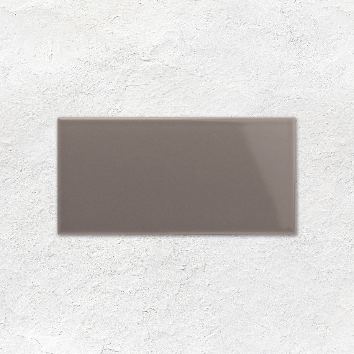 London Stone Half Tile 152x76mm - Ceramic - Gloss - Grey