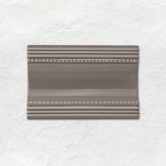 London Stone Plain Cornice Ceramic Wall Tile 152x75mm - Gloss