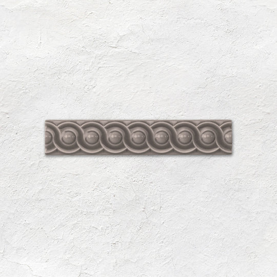London Stone Scroll Moulding Ceramic Wall Tile 152x29mm - Gloss