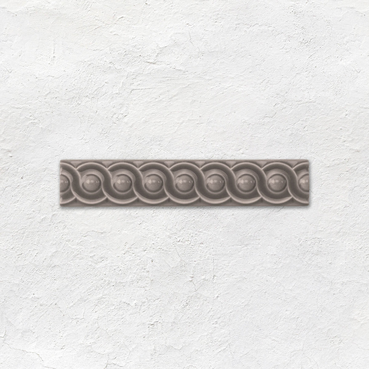 London Stone Scroll Moulding Ceramic Wall Tile 152x29mm - Gloss