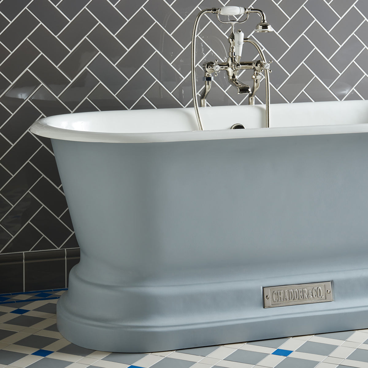 London Stone Skirting Tile 152x152mm - Ceramic - Gloss