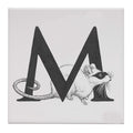 Rory Dobner White Masked Mousie Tile