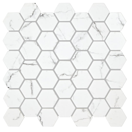 Malmo Hexagon White Mosaic
