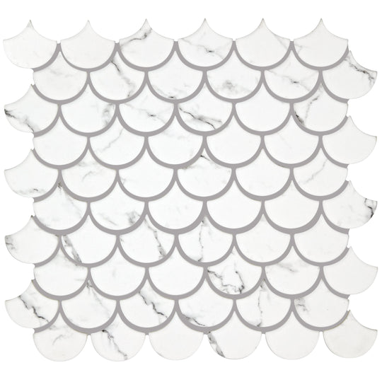 Malmo Scallop White Mosaic