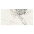 White marble tile with elegant gray veining milos alabaster marble effect tile 60 x 120cm