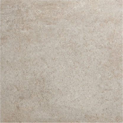 Beige textured ceramic tile with subtle speckled pattern montpellier portes 60 x 60cm for flooring use