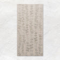 Meadow eucalyptus rectangular wall art 60x30cm featuring vertical rows of muted gray eucalyptus leaves on beige