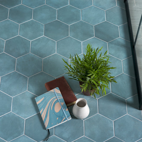 Blue Porcelain tiles