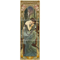 Mucha Nocturnal Slumber Left Hand 3-Tile On County White – detail view 3