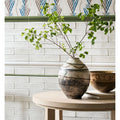 Nina Campbell Dado Ivory Ceramic Wall Tile 25x5cm