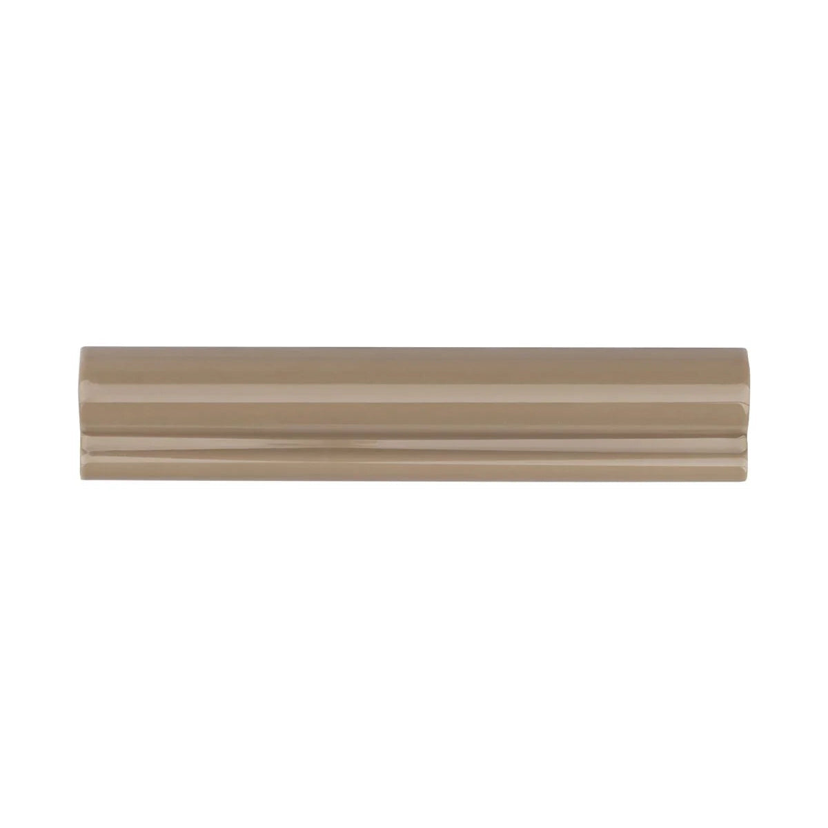 Beige decorative strip on a white background