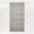 Nova Scotia Mulgrave 60x30cm rectangular beige and olive green plaid towel with soft textured fabric