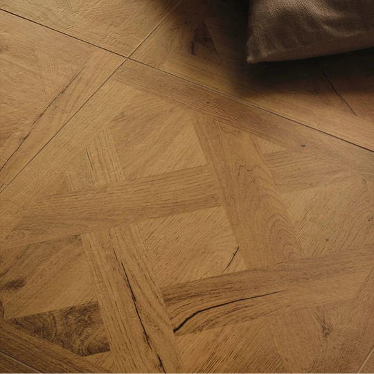 Origin Parquet Dark 60 x 60cm Wood Effect Porcelain Tile