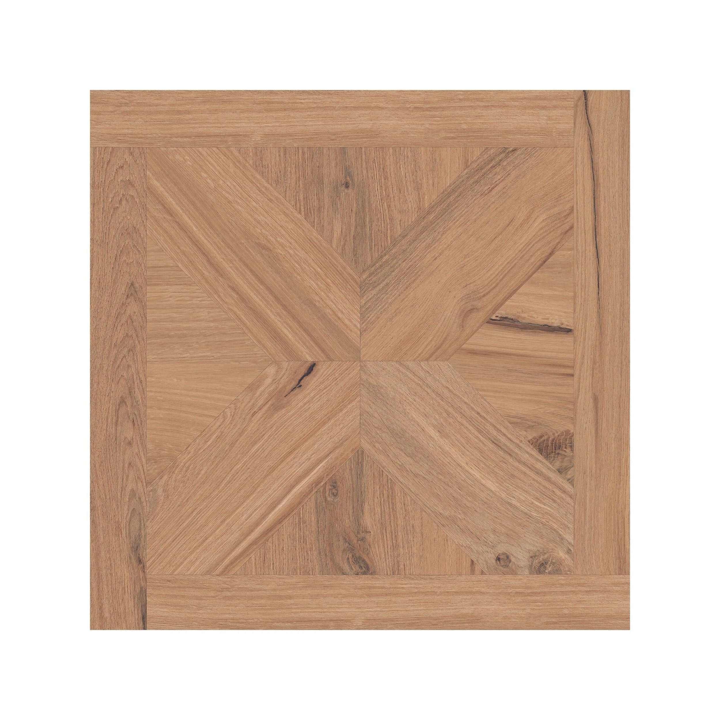 Origin Parquet Mid 60 x 60cm mid-brown wood-effect porcelain tile face