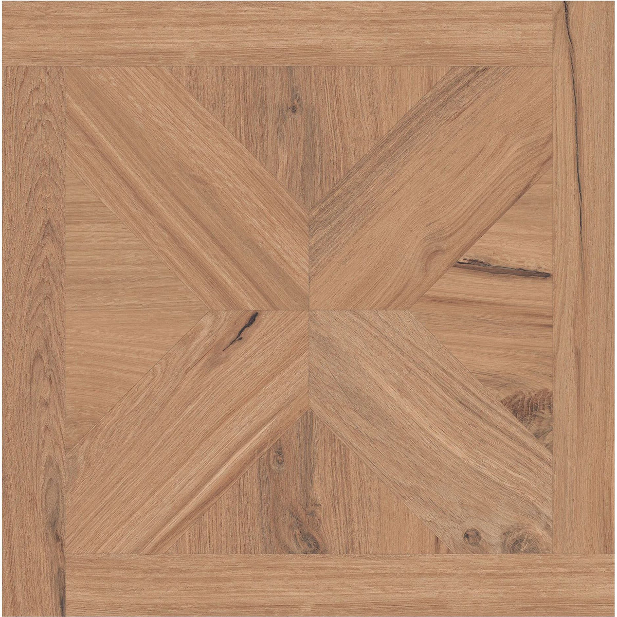Origin Parquet Mid 60 x 60cm mid-brown wood-effect porcelain tile face