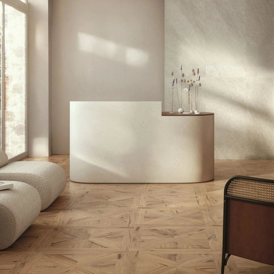 Origin Parquet Mid 60 x 60cm Wood Effect Porcelain Tile - alternate view