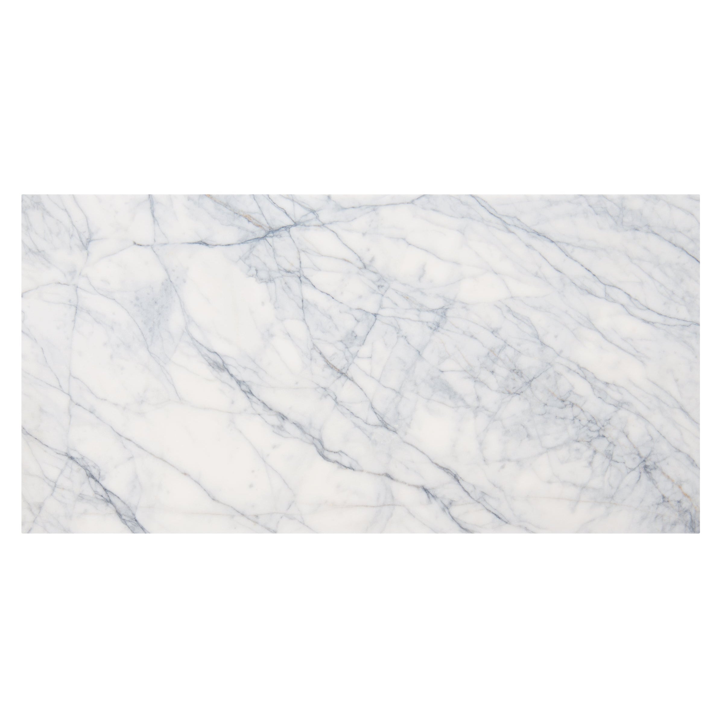Ottimo marble 61 x 30.5cm white marble tile with elegant gray veining for stylish flooring and wall applications
