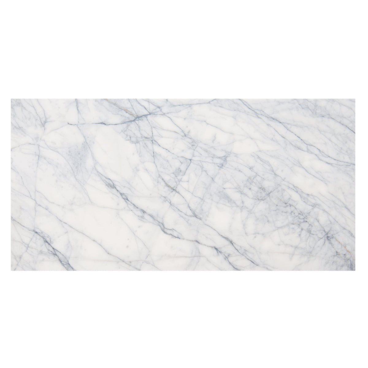 Ottimo marble 61 x 30.5cm white marble tile with elegant gray veining for stylish flooring and wall applications