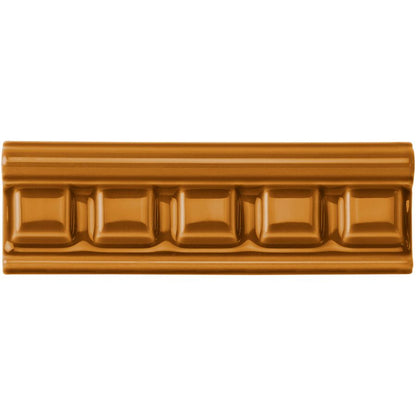 Ochre Dentil Moulding Ceramic Wall Tile 152x50mm