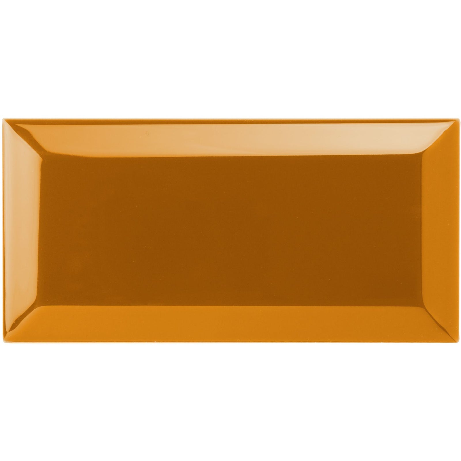 Ochre Metro Bevelled Tile 150x75mm