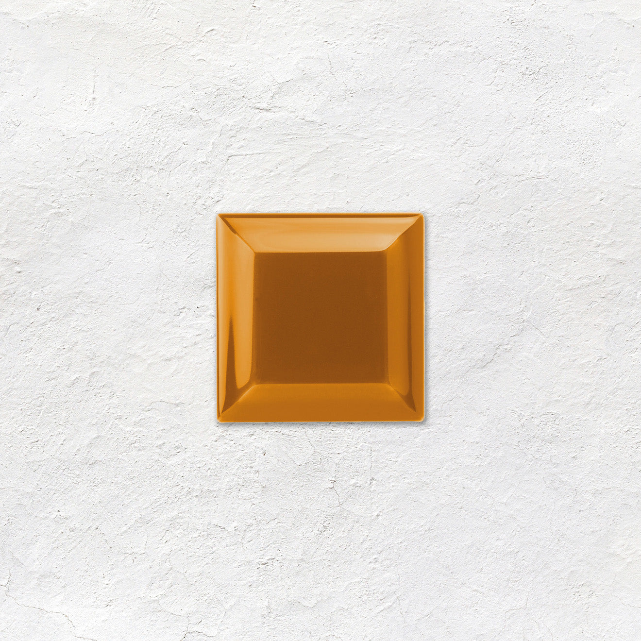 Ochre Metro Bevelled Tile 75 x 75mm