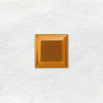 Ochre Metro Bevelled Tile 75 x 75mm