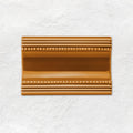 Ochre Plain Cornice Ceramic Wall Tile 152x75mm