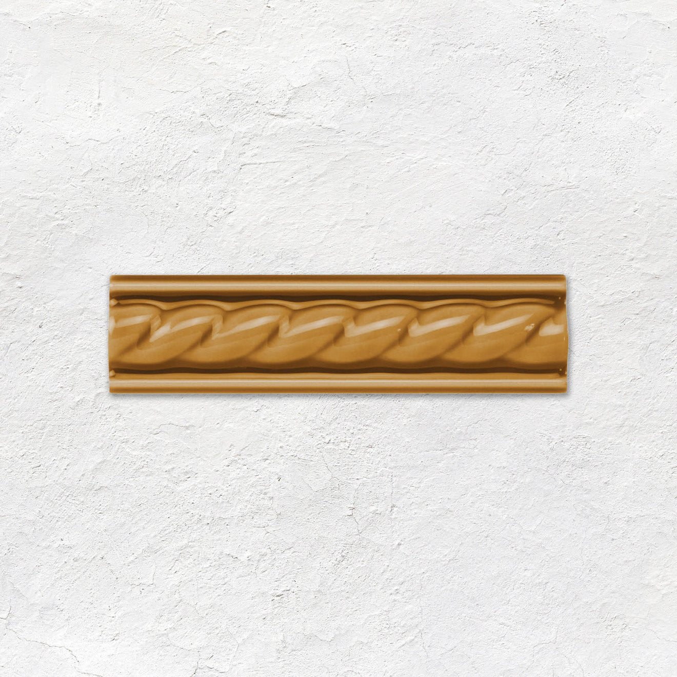 Ochre Rope Moulding Ceramic Wall Tile 152x40mm
