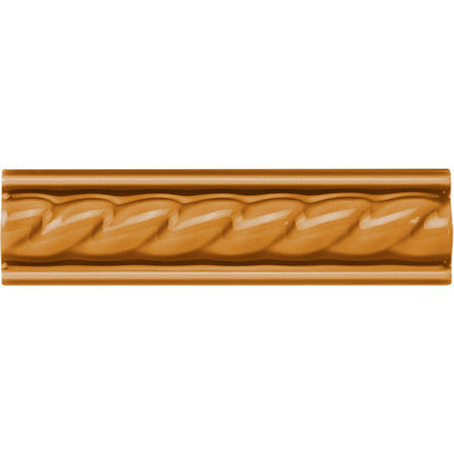 Ochre Rope Moulding Ceramic Wall Tile 152x40mm